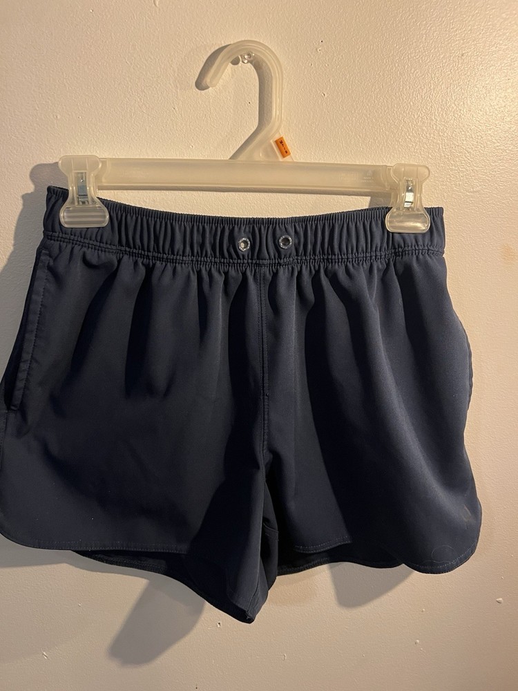 Huk Men's Navy Blue Athletic Shorts M Drawstring Elastic Waist Pockets