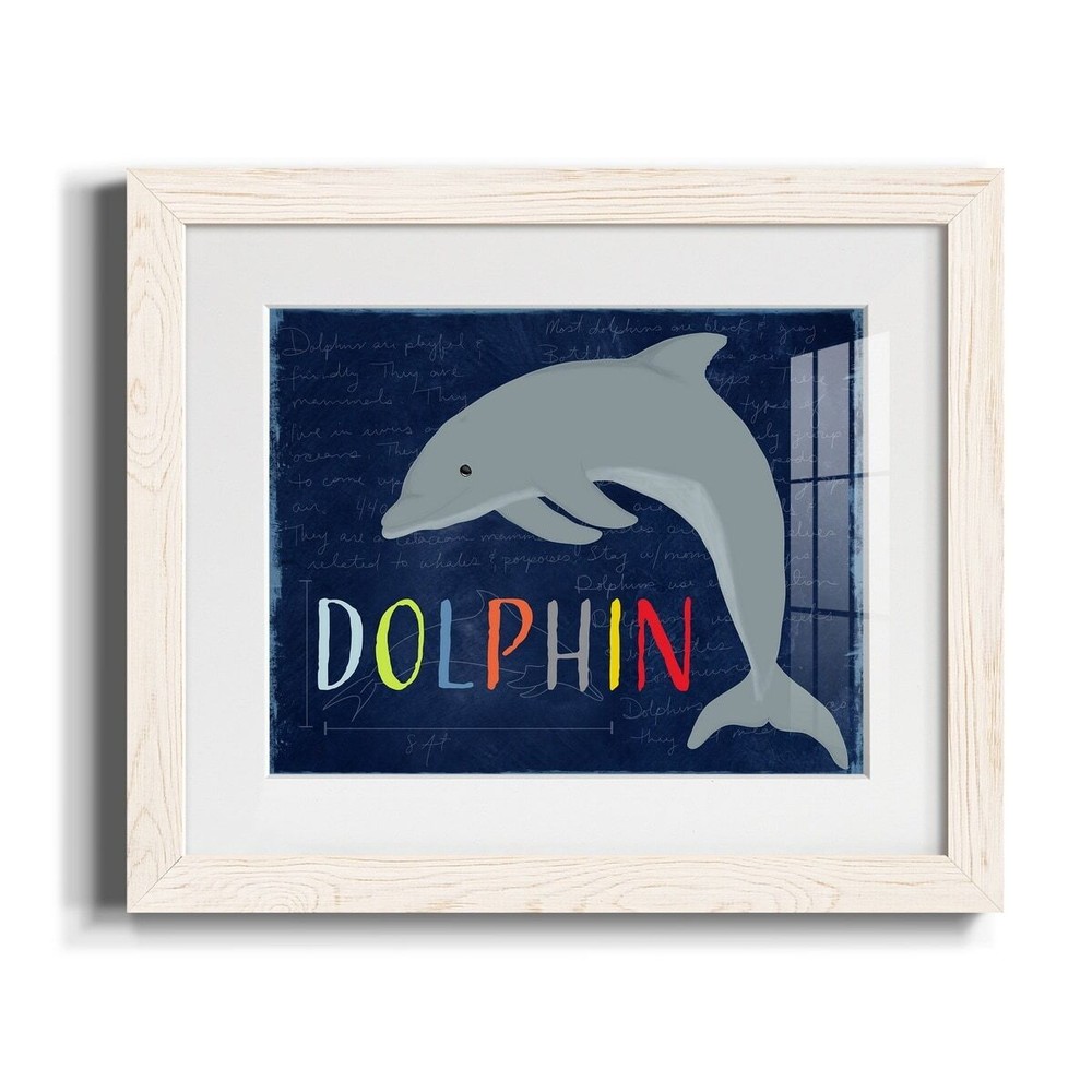 Dolphin-Premium Framed Print - Ready to Hang