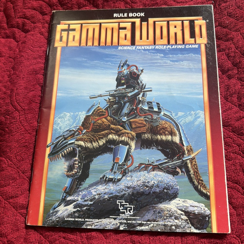 Gamma World 3rd Edition TSR WOTC Science Fiction RPG Traveller Role Playing Game