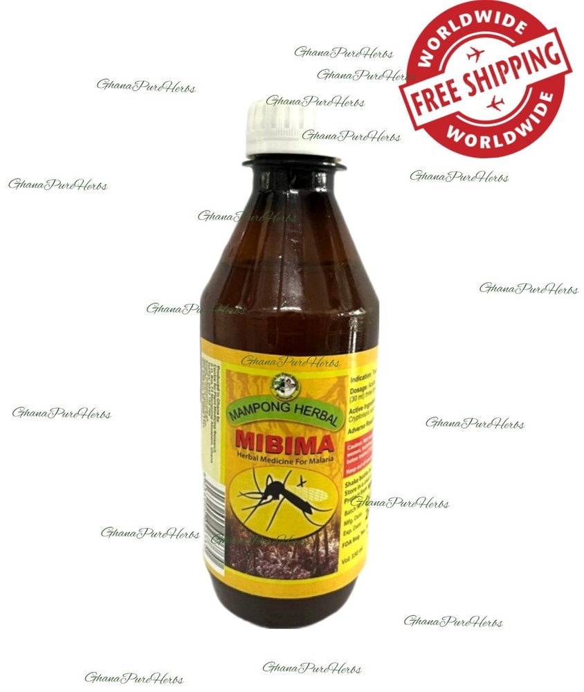 Mibima (Nibima) Mampong Herbal | Cryptolepsi sanguinolenta, Malaria - 330mL