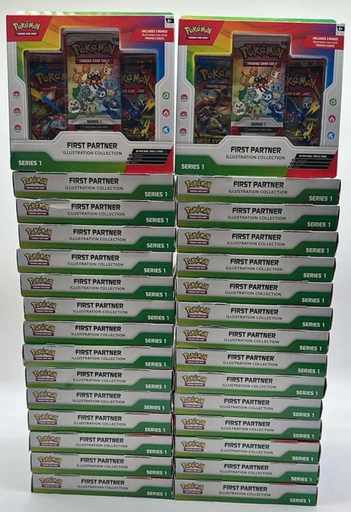 Lot of (30) Pokemon TCG First Partner Series 1 Illustration Collection Boxes NEWPROBSTEIN123 is actively accepting CONSIGNMENTS !!