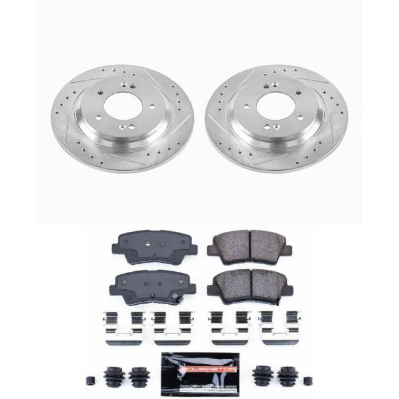 Power Stop Fits 2015 Hyundai Sonata Rear Z23 Evolution Sport Brake Kit