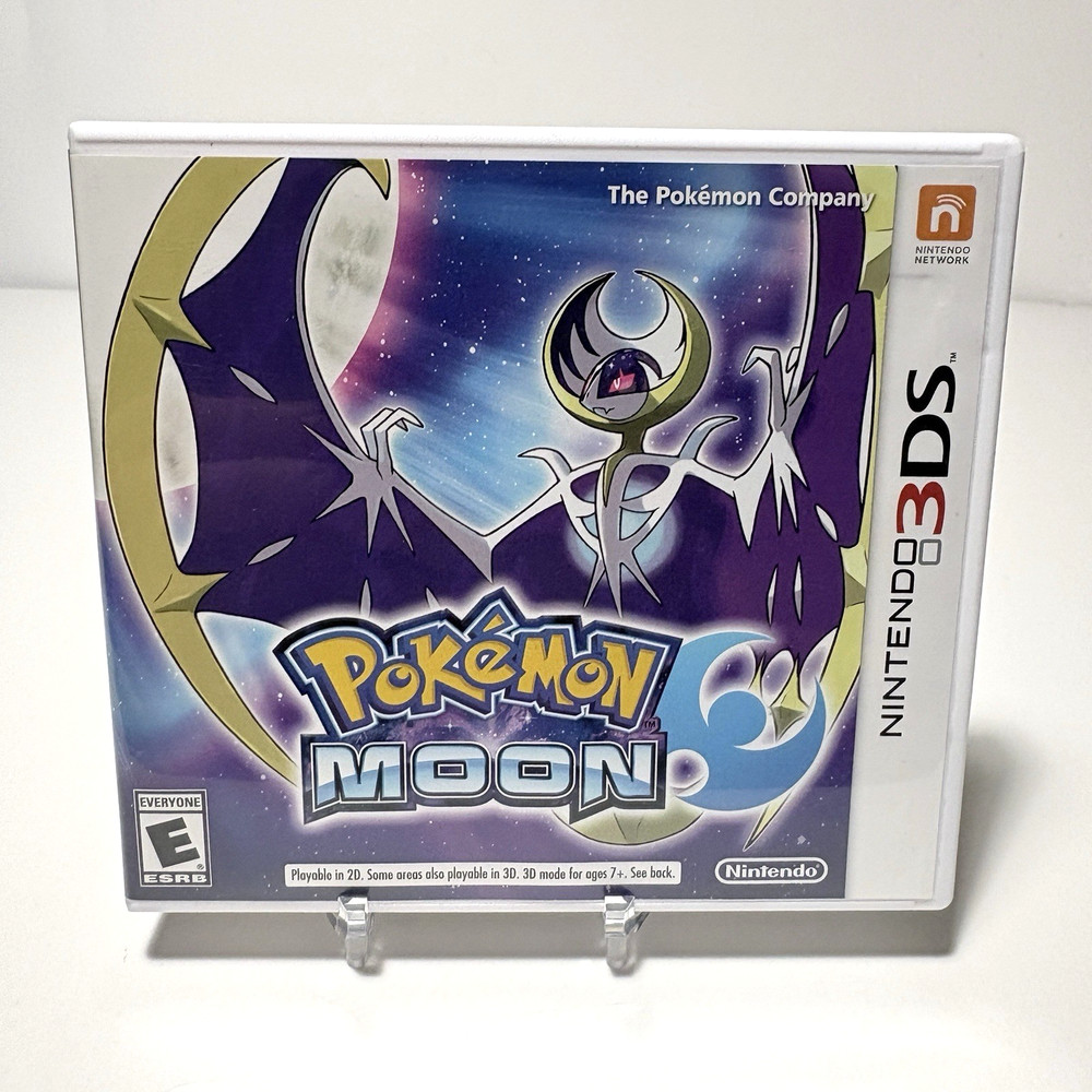 Pokemon Moon Nintendo 3DS Complete CIB Tested Authentic Clean Fast Shipping