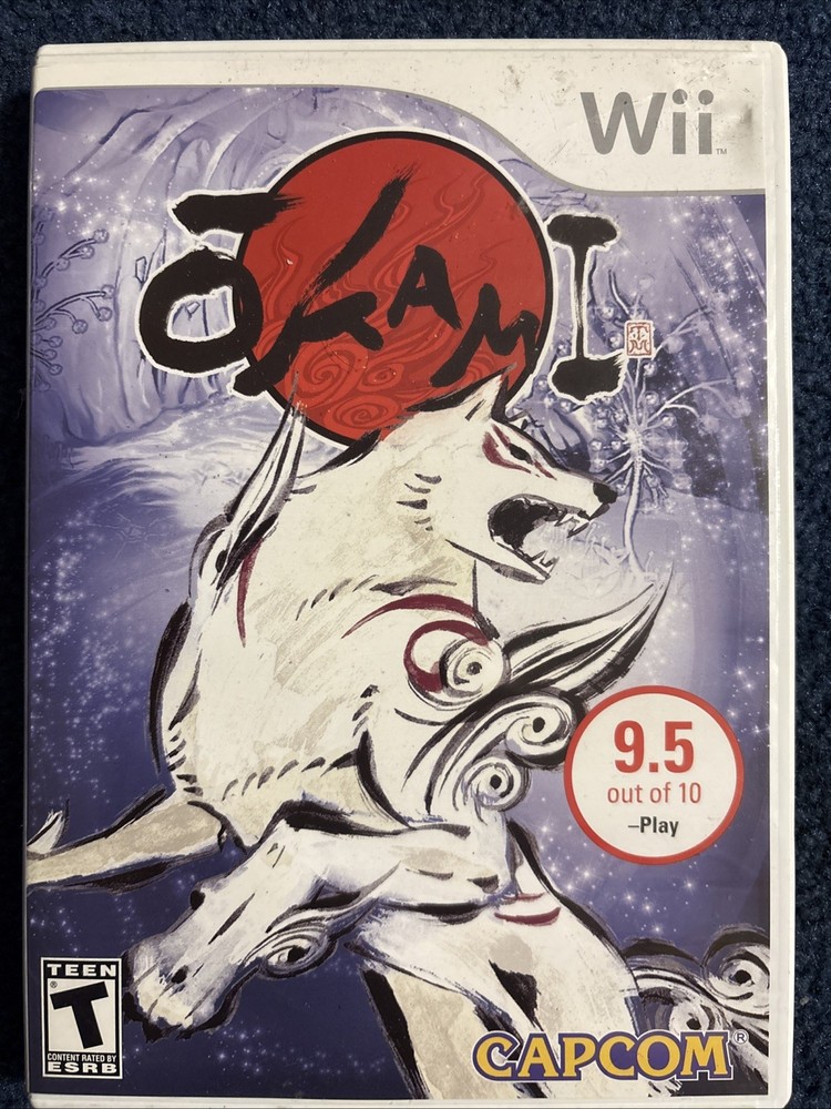 Okami Nintendo Wii 2008 Complete in Box with Manual and Instructions