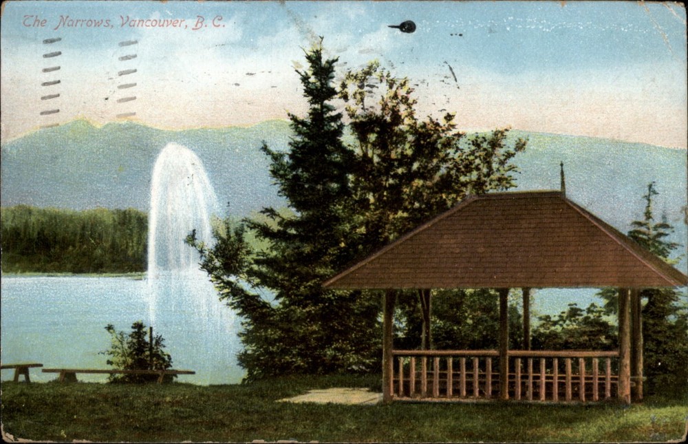 The Narrows Vancouver British Columbia vintage postcard s655