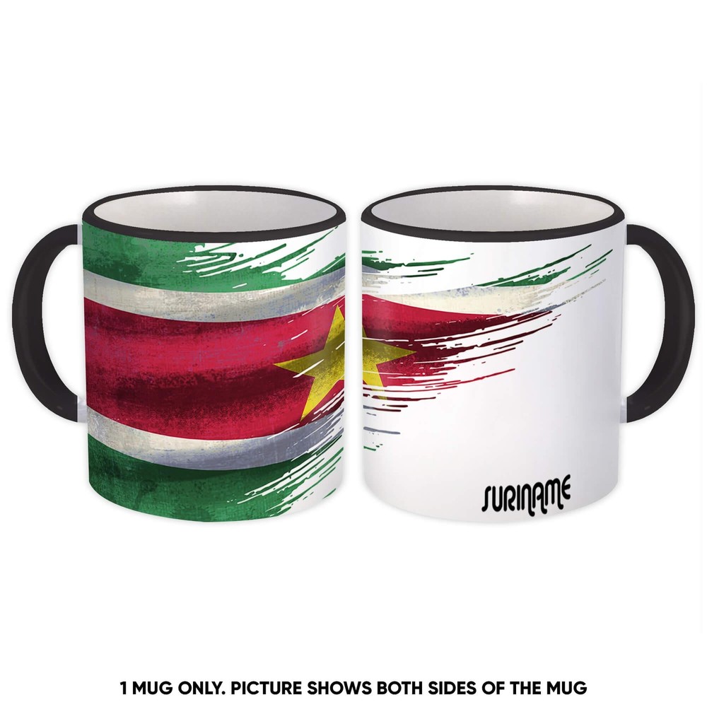 Gift Mug : Suriname Flag Surinamese Travel Expat Country Artistic
