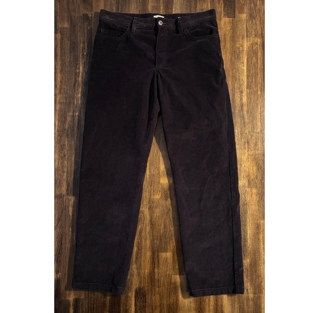 De Bonne Facture Men’s 32 x 29 Pants Corduroy Tapered Leg 100% Cotton Trousers