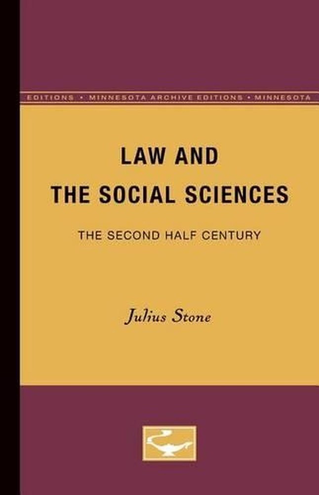 Law and the Social Sciences: The Second Half Century by Julius Stone (English) P