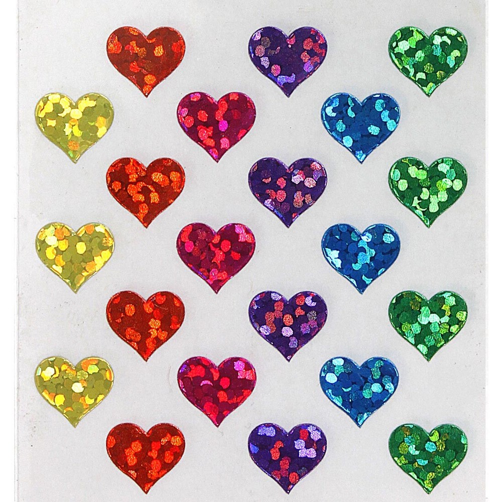 Hearts Mini Rainbow Sandylion Acid-Free Stickers-image