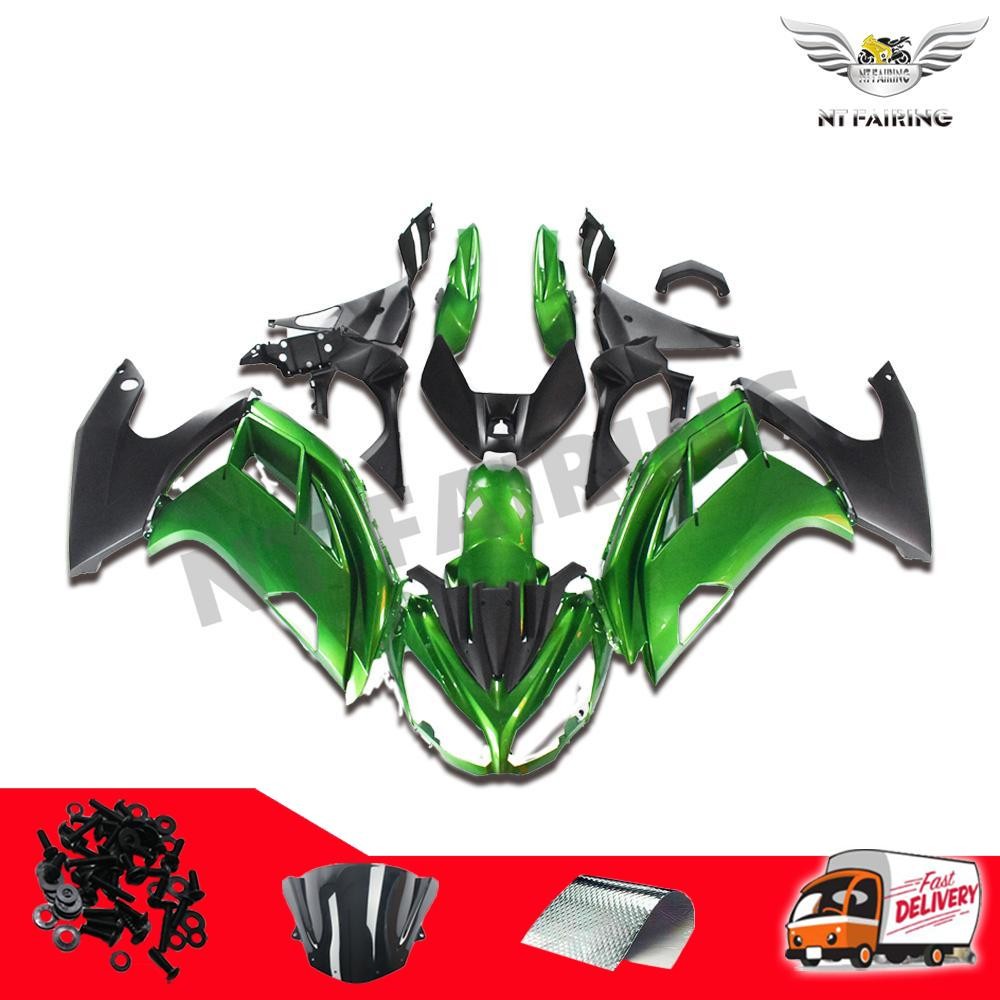 NTB Injection Metallic Green Fairing Fit for Kawasaki Ninja 2012-2016 EX650 j007