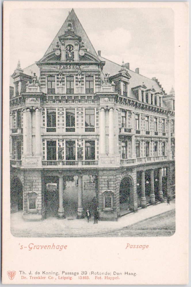 Netherlands The Hague Gravenage 1905 Passage Rotonde Building Den Haag Postcard