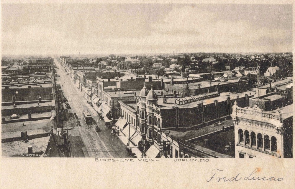 Birdseye View Joplin Missouri MO Albertype Co. c1910 Postcard