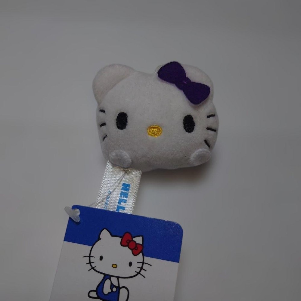 Sanrio Hello Kitty Face Mascot Plush Toy Handheld Character Figure Japan