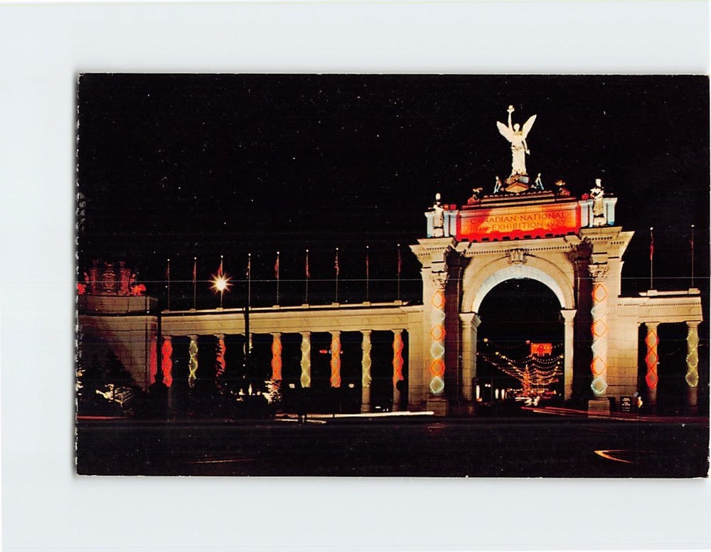 Postcard Princes Gates Canadian National Exhibition Park Toronto Canada