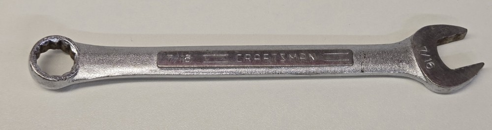 Vintage Craftsman 7/16 Wrench Chrome Molybdenum BF Japan Made 12 Point