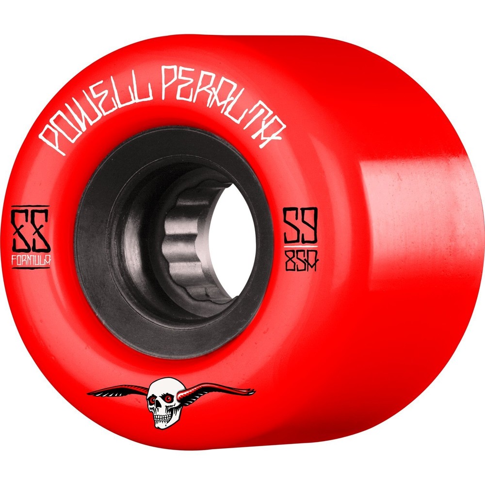 Powell Peralta G-Slides 59mm 85a Red/Black Skateboard Wheels (Set of 4)