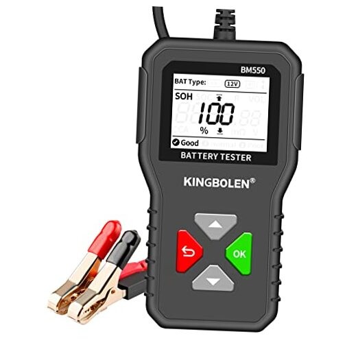 BM550 6V 12V 24V Car Battery Tester, 100-2000 CCA Voltage BM550 battery tester