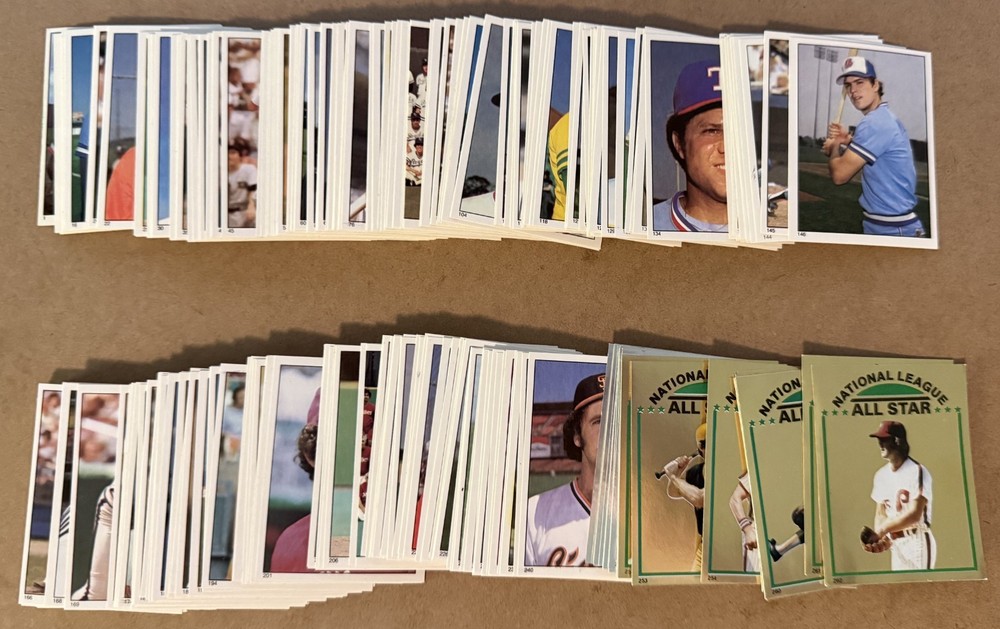 1981 Topps Baseball Sticker Complete Set #1-262 - Nolan Ryan, Pete Rose, HOF!