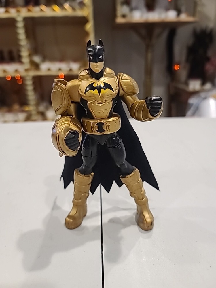 2011 DC Comics Batman Power Attack Black Gold Suit Action Figure 6in.