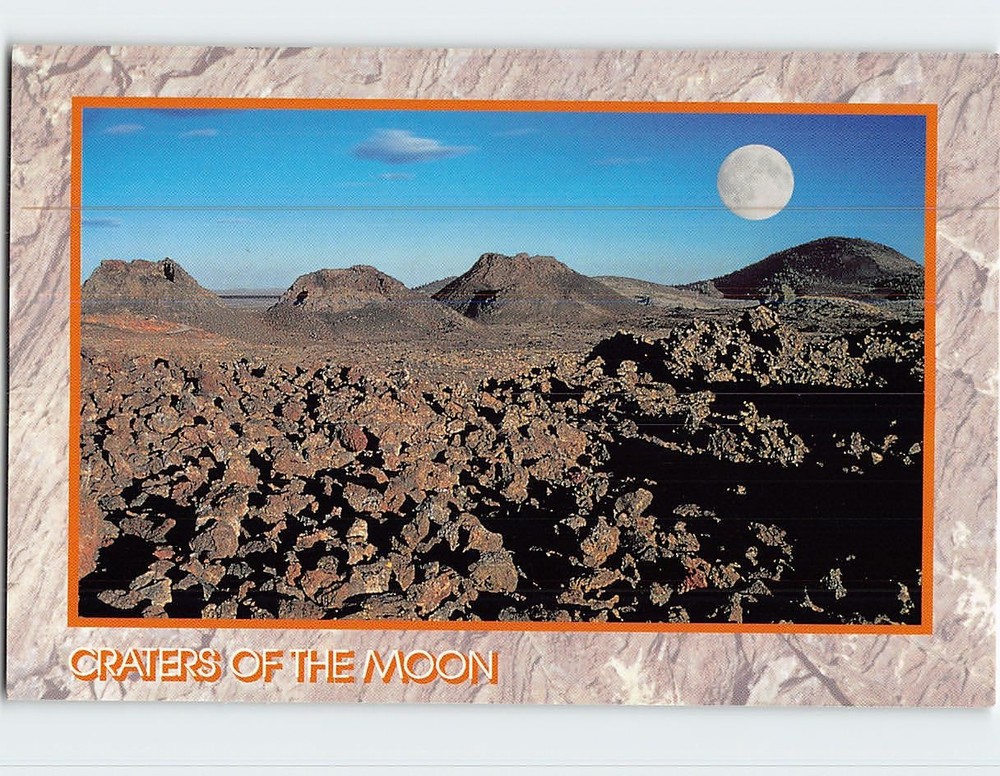 Postcard Spatter Cones Craters of the Moon National Monument Arco Idaho USA