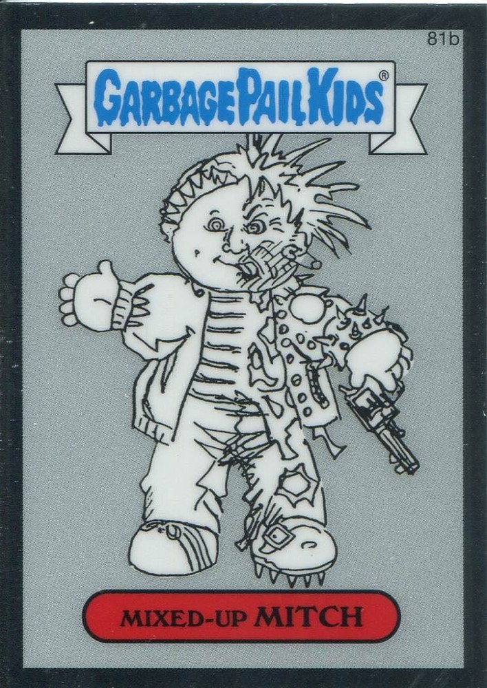 Garbage Pail Kids Chrome Series 2 Pencil Art Concept 81b MIXED-UP MITCH