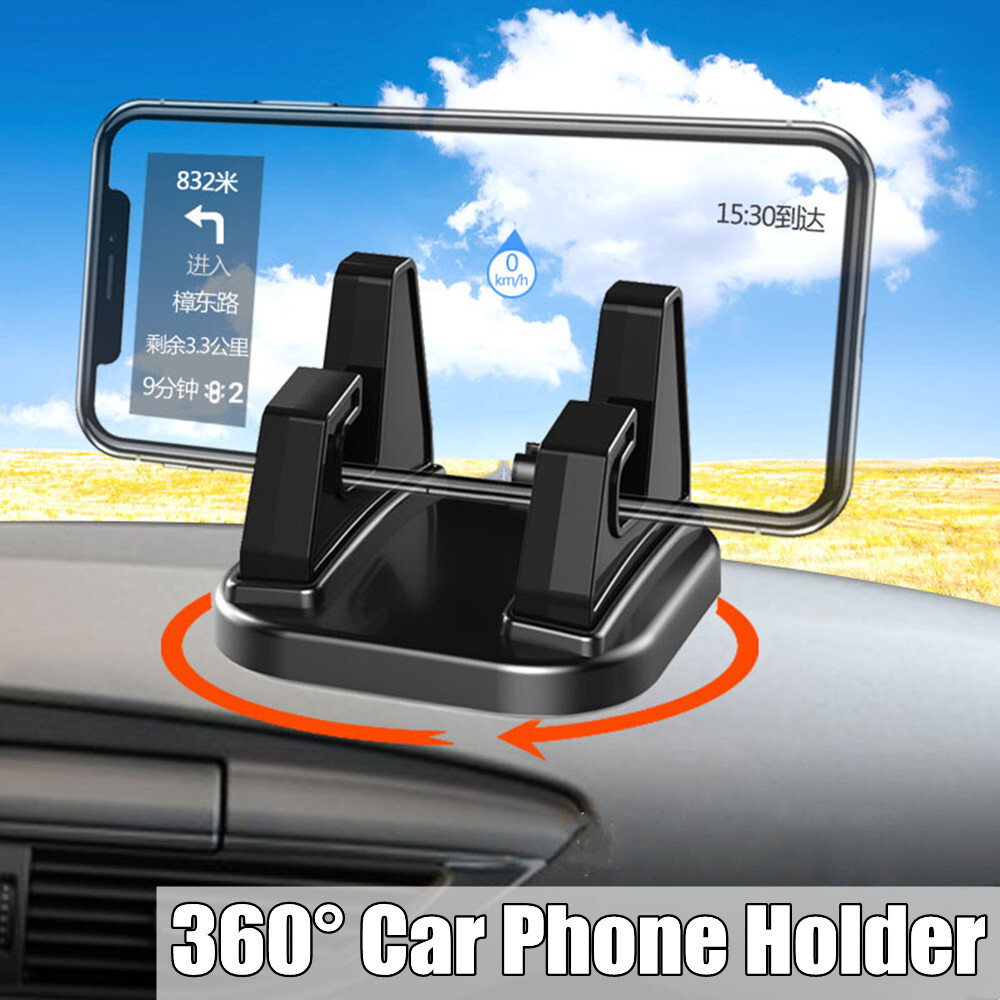 Car Dashboard Phone Holder 360° Non-Slip Cell Phone Mount Stand Car Accessories