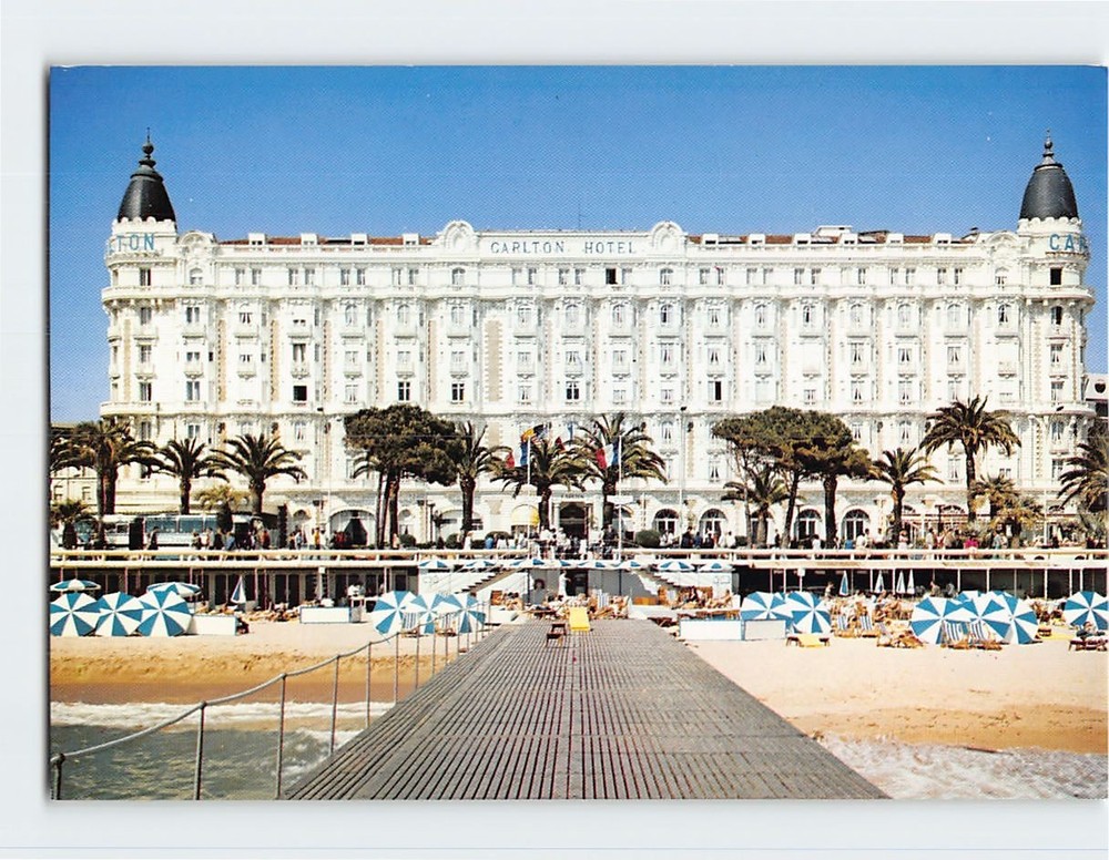 Postcard Sur la Croisette le Carlton Cannes France
