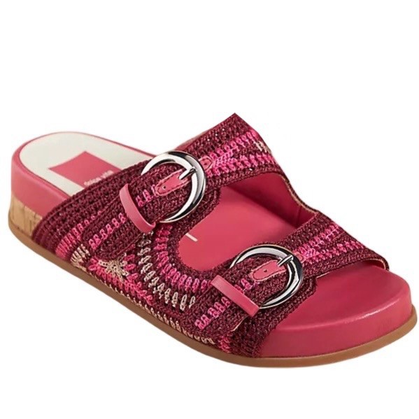 NEW DOLCE VITA PINK KNIT SANDALS 8