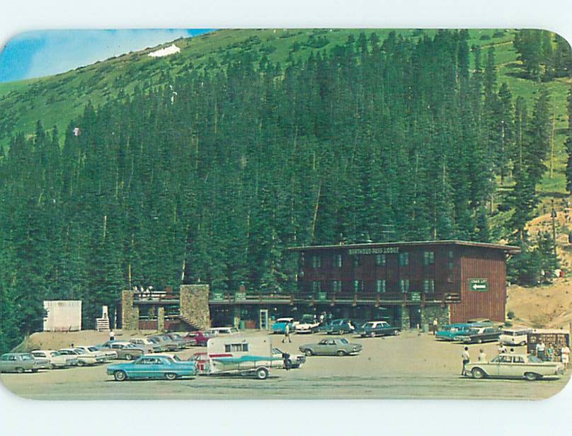 Unused Pre-1980 LODGE SCENE Berthoud Pass - Near Denver Colorado CO J7093