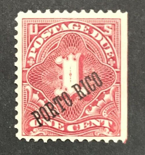 PORTO RICO    SCOTT  #J1        MINT--OG--H