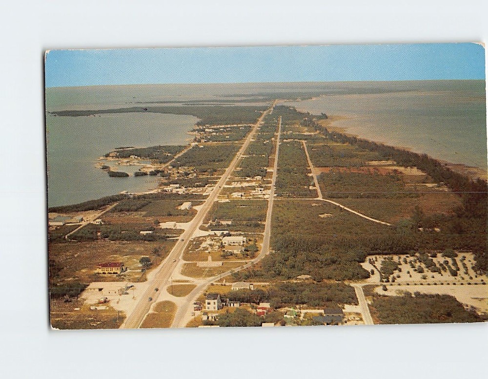 Postcard Islamorada Key and the Overseas Highway to Key West Florida USA