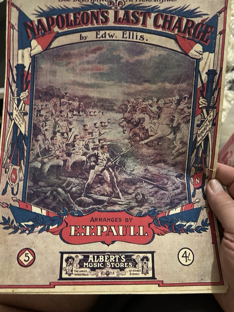 A E.T. Paull 9x12 NAPOLEON’S LAST CHARGE Australia sheet music #2