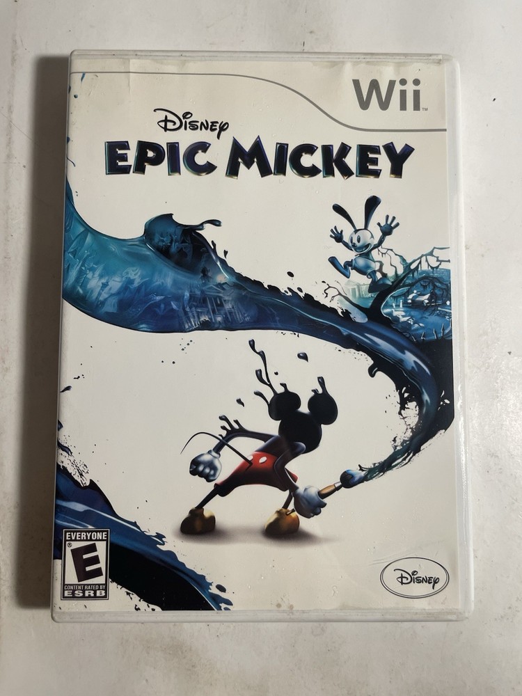 Disney Epic Mickey (Nintendo Wii, 2006) Complete W/Manual CIB Tested & Working