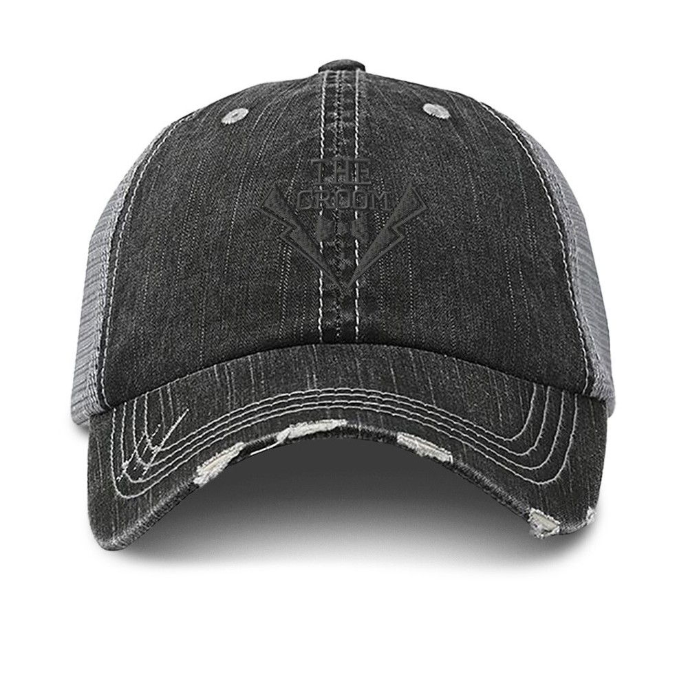Soft Mesh Trucker Hats for Men & Women The Groom Cotton Distressed Baseball Cap