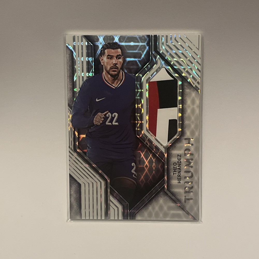 Futera Platinum 2025/26 Theo Hernández 01/01 Match Worn Patch Triumph Relic