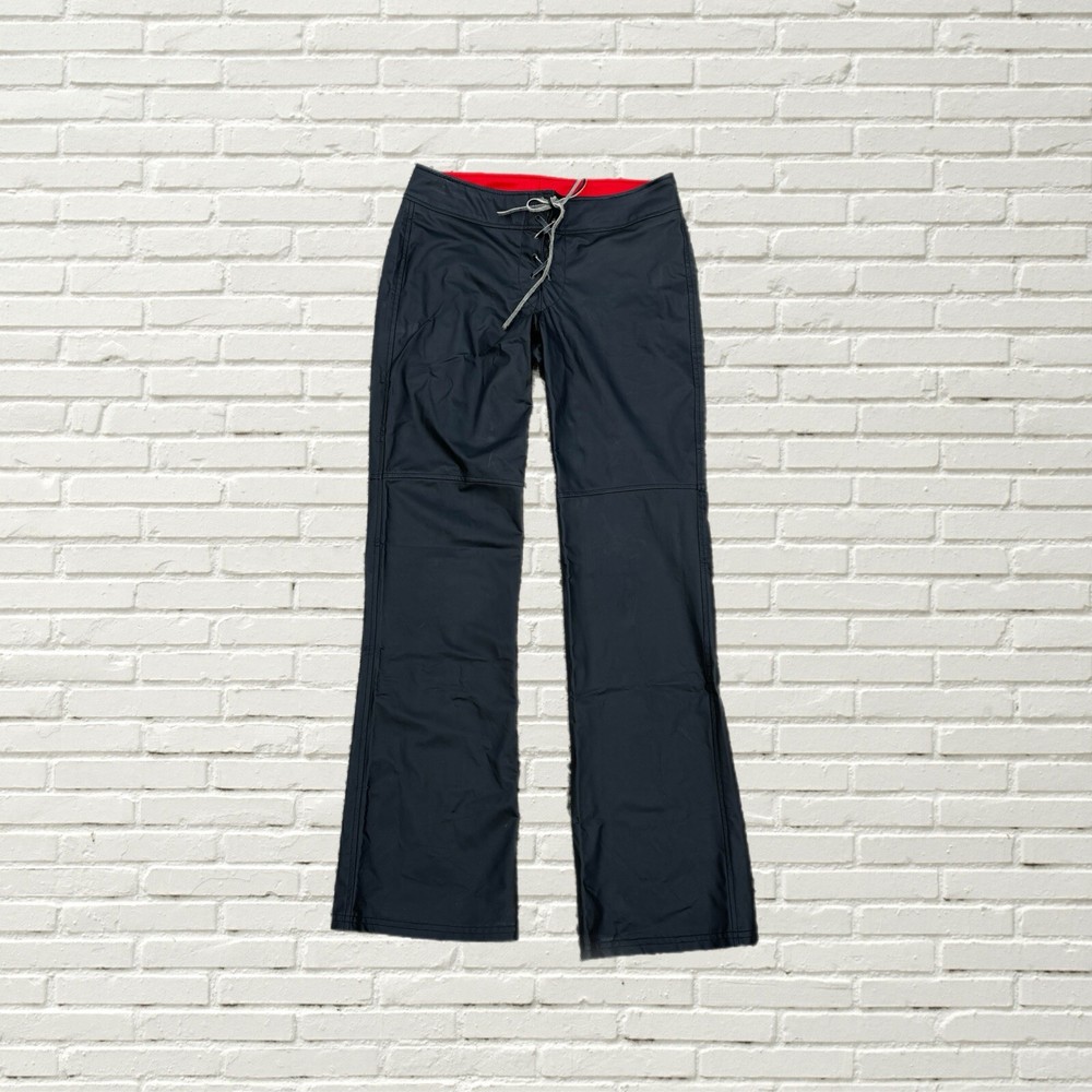 Vintage 90s Lip Service Pants Black Faux Leather Lace Up Flare Pant