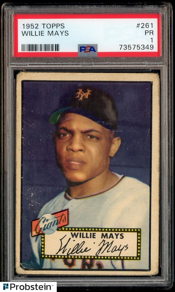 1952 Topps #261 Willie Mays New York Giants HOF PSA 1 PR 
