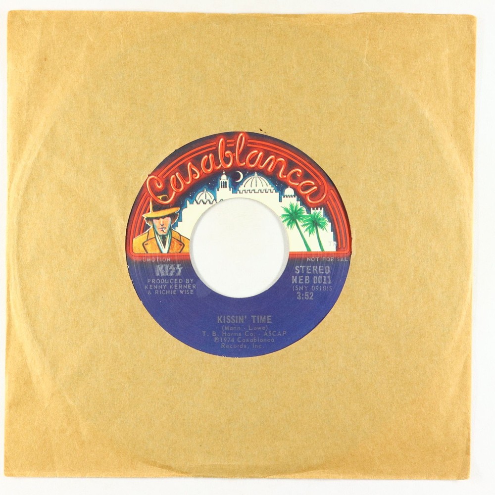Hard Rock 45 - Kiss - Kissin' Time - Casablanca - VG++ promo!