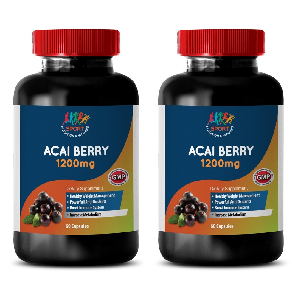 Acai Berry Extract Antioxidant Power 2B 120 Caps Supplement-image