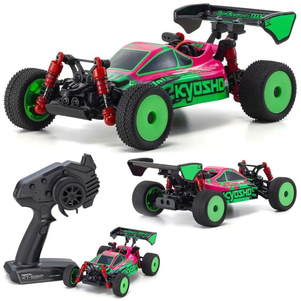 NEW Kyosho 1/24 MINI-Z Buggy Ready Set INFERNO MP9 TKI Pink / Green
