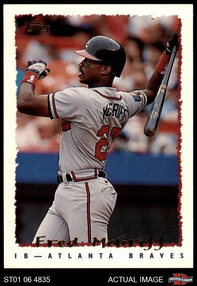 1995 Topps #355 Fred McGriff Braves HOF 8 - NM/MT