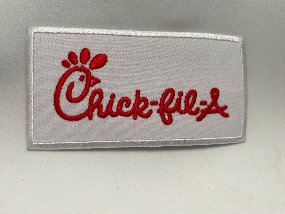CHICK-FIL-A NEW EMBROIDERED COMPANY IRON ON NAME PATCH TAG