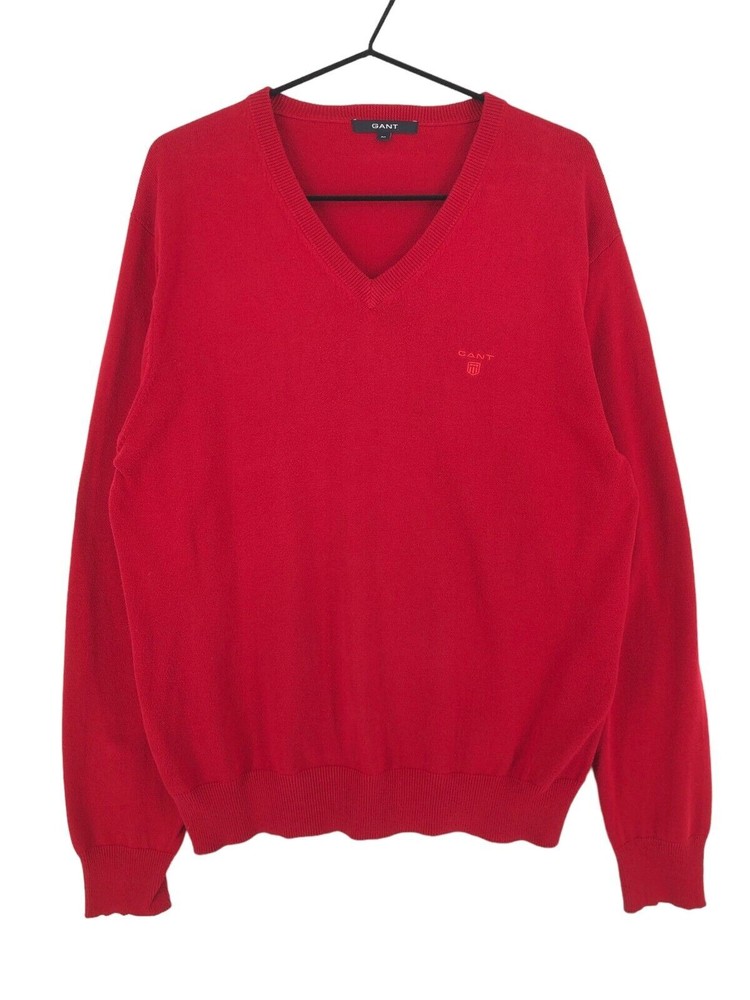 GANT V-Neck Jumper Pullover Sweater O Men Size M