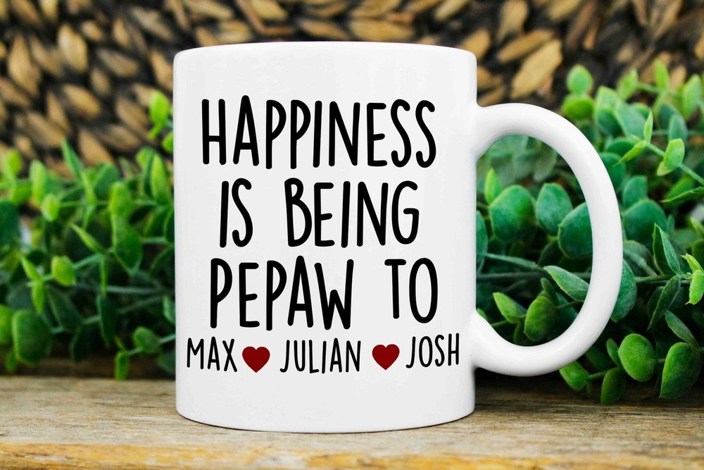 Pepaw Gifts Custom Pepaw Mug Pepaw Christmas Gift Personalized Mug With Kids