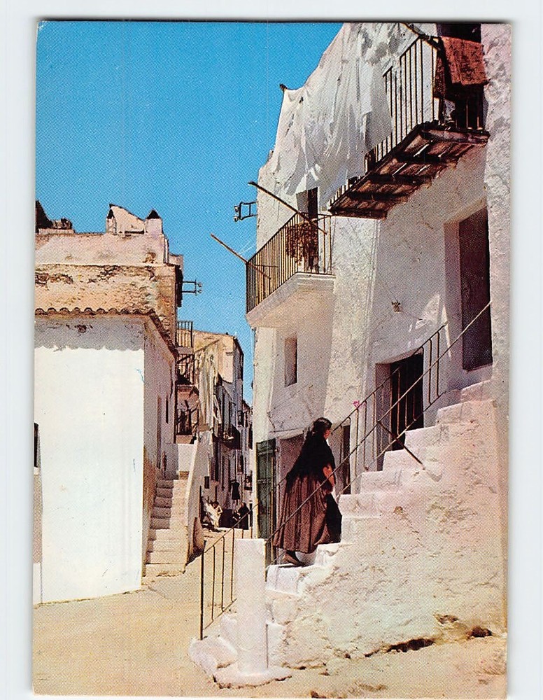 Postcard Calle tipica Ibiza Spain