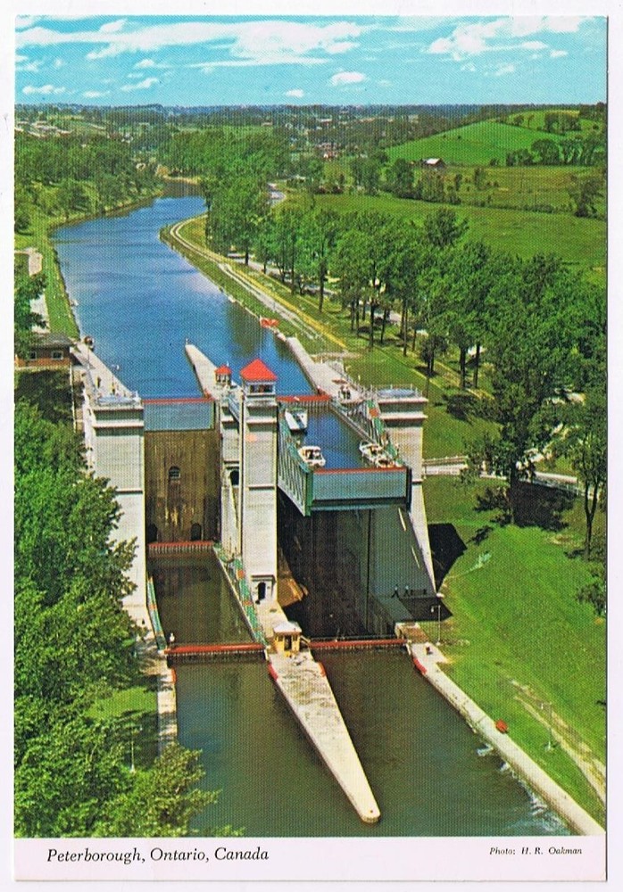 Postcard World Famous Hydraulic Lift Lock Peterborough Ontario