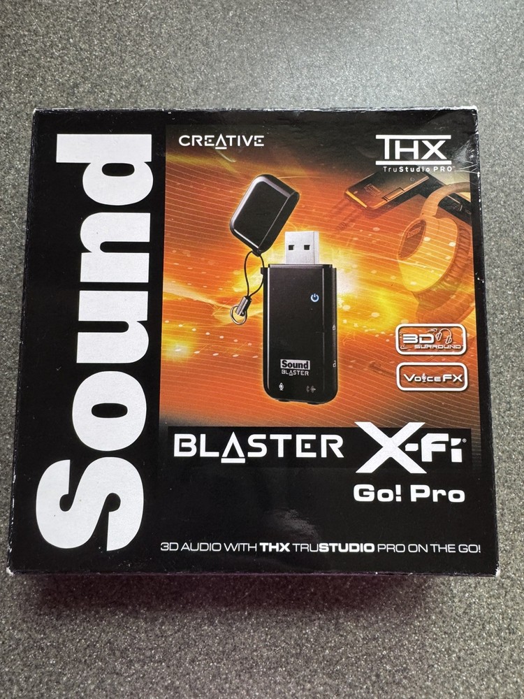 Creative Sound Blaster X-Fi Go! Pro 3D USB Audio Card