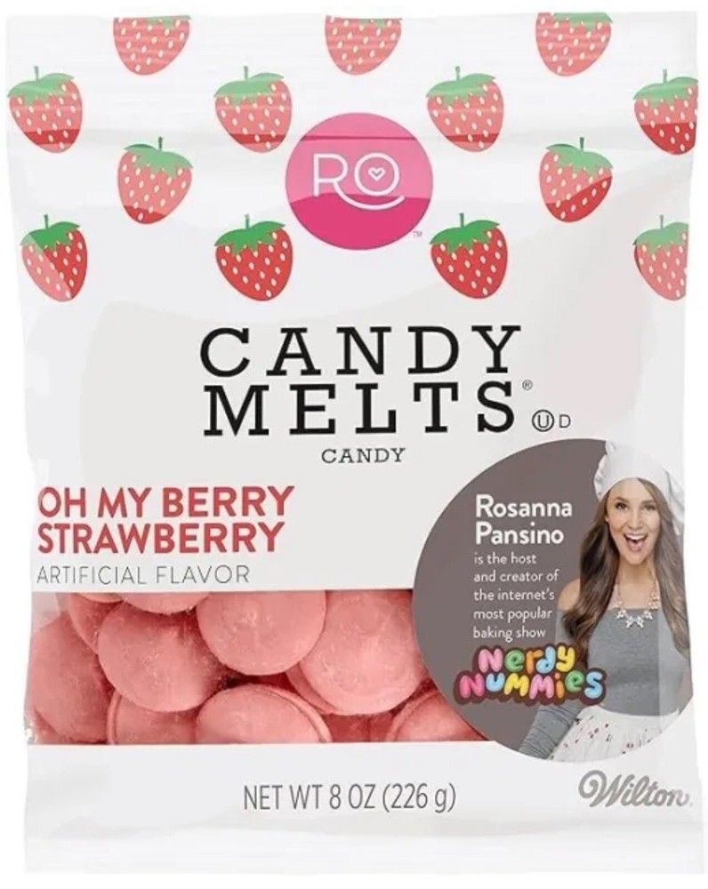 Rosanna Pansino Wilton Candy Melts Flavored 8oz Oh My Berry Strawberry