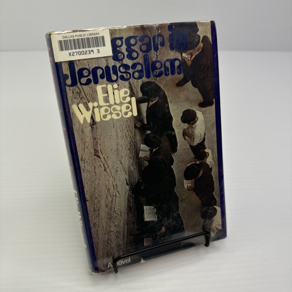 A Beggar in Jerusalem Elie Wiesel Novel 1970 HC Weidenfeld & Nicolson Ex-Library