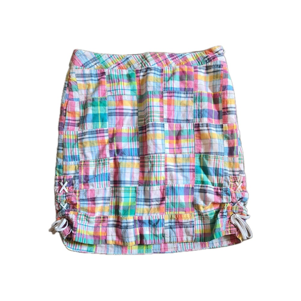 Talbots Plaid Y2k Skirt Size 6 Plaid Pencil Skirt patchwork madras